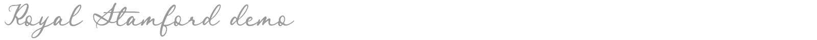Royal Stamford font preview